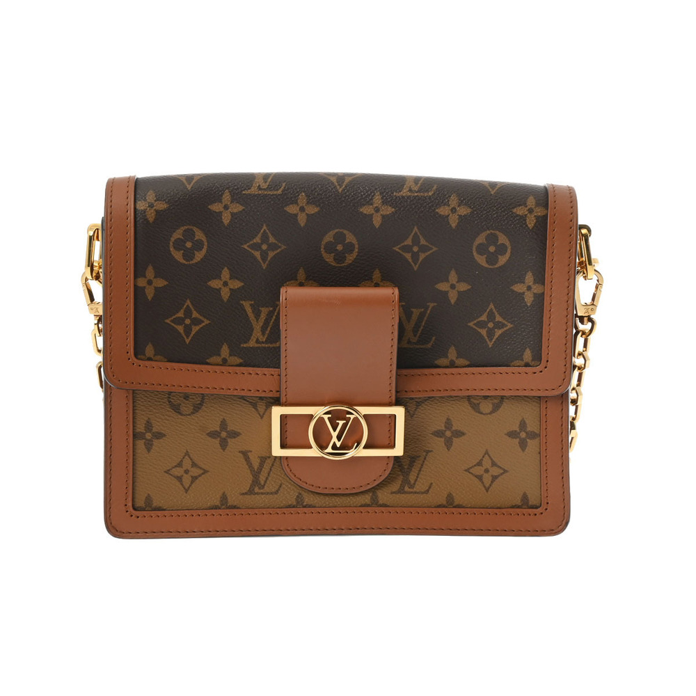 Louis Vuitton Monogram Reverse Dauphine Brown Canvas Shoulder Bag